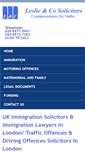 Mobile Screenshot of leslieandcosolicitors.co.uk